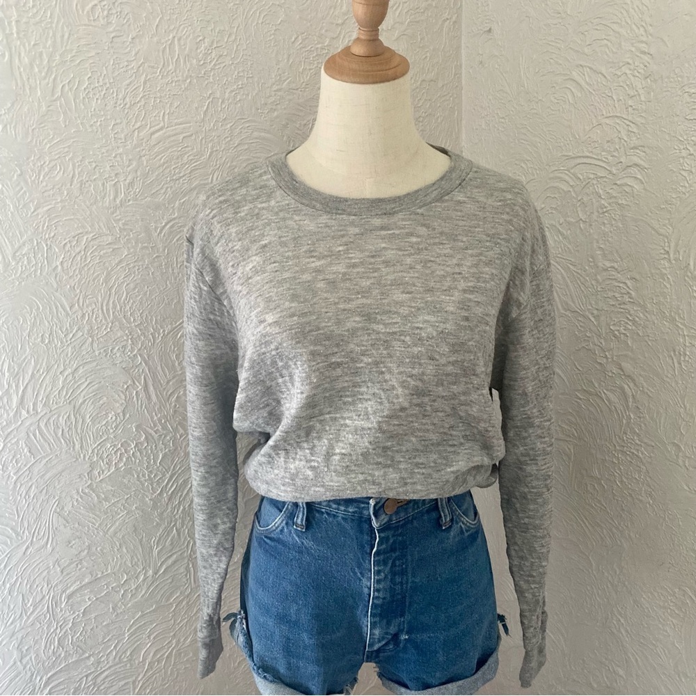Vintage Heather Gray Long Sleeve Top